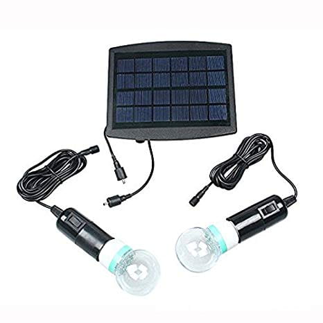 Lampa solarna LED do ogrodu SL140 2.5W widok zestawu 