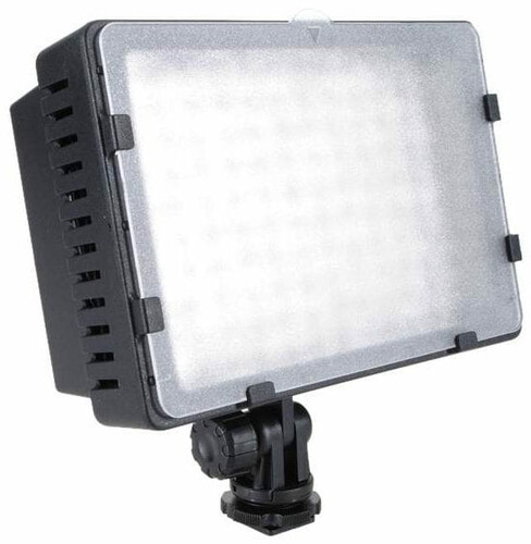 Lampa video LED CNG CN-126 5600K 3200K widok z przodu