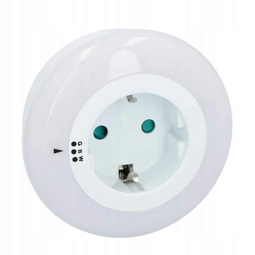 Lampka nocna LED UNITEC 41677 wielokolorowa widok z przodu.