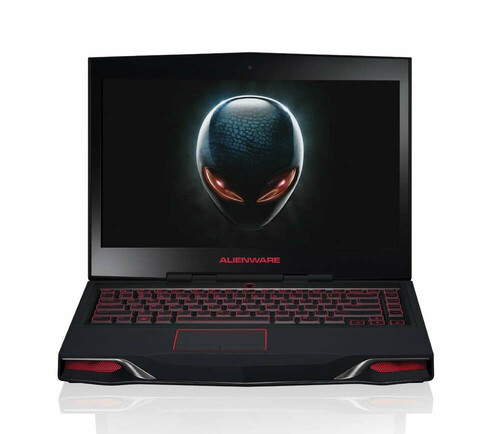 Laptop Dell Alienware M14X R2 i7-3610QM 6GB 500GB GT 650M widok z przodu