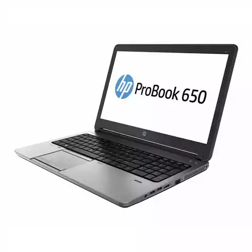 Laptop HP ProBook 650 i5-4210M 4x2.6GHz 4GB RAM 320GB HDD widok z przodu 