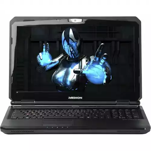 Laptop Medion Erazer X6817 i7-2670QM 4GB RAM GTX 560M 320GB HDD widok z przodu