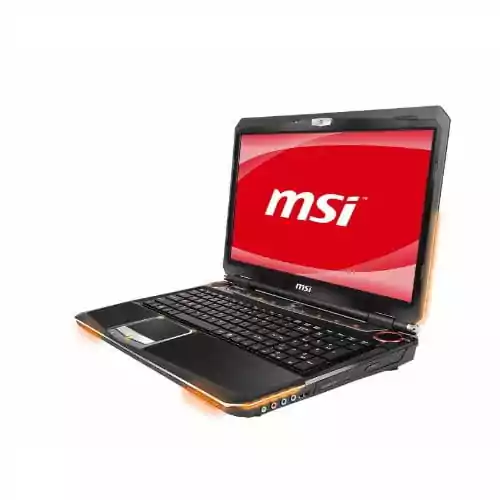 Laptop MSI GX660-053US i5-450M 4GB RAM HD5870 500GB HDD widok z przodu