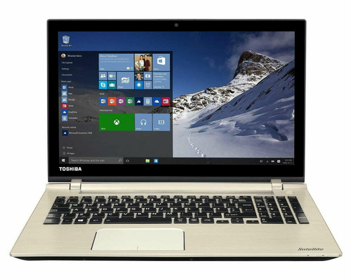 Laptop Toshiba Satellite P50-C i5-5200U 4GB RAM GT 930M 320GB HDD widok z przodu 