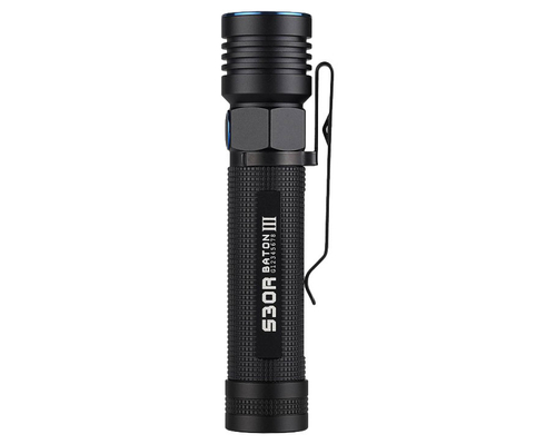Latarka akumulatorowa LED Olight S30R III Baton 1050LM CREE XM-L2 IP68 200m widok z przodu
