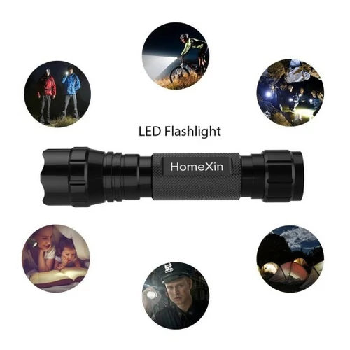 Latarka LED HomeXin 18650 wodoodporna 900 lumenów widok zastosowania