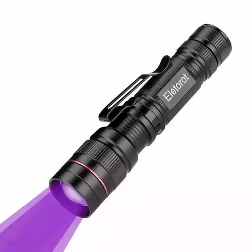 Latarka ultrafioletowa LED Eletorot widok z przodu