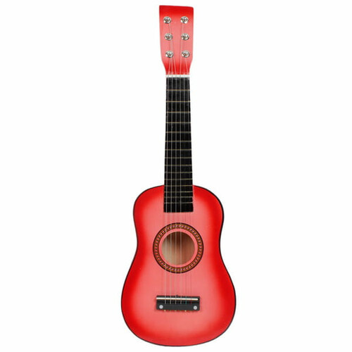 Mała gitara dla dziecka różowa Plywood 23' widok 6