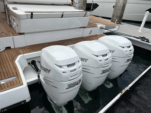 Marine Boat Service view of the engines