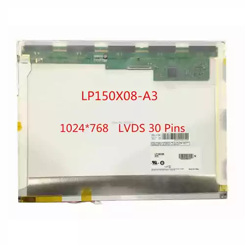 Matryca do laptopa LG.Philips LCD LP150X08-TLA2 widok z przodu.