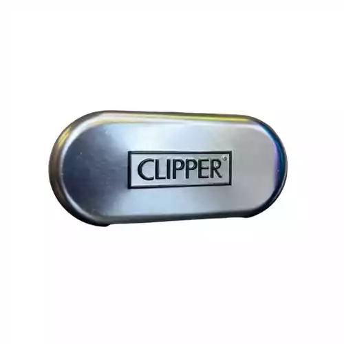 Metalowe etui case by Clipper do zapalniczki CLIPPER widok z przodu.