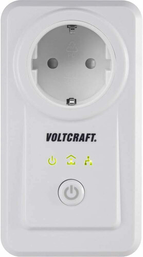 Miernik licznik zużycia energii elektrycznej Voltcraft PLC3000 DE 3680 W widok z przodu
