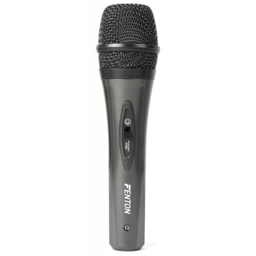 Mikrofon dynamiczny wokalny Fenton DM105 widok z przodu