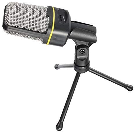 Mikrofon pojemnościowy Excelvan SF-920 QQ MSN SKYPE widok z przodu