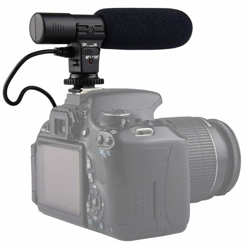 Mikrofon Sidande MIC-01 Stereo 3.5mm widok z aparatem
