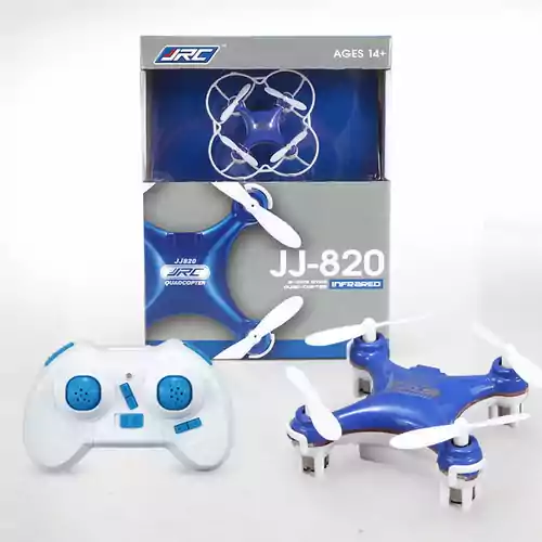 Mini dron JJRC JJ-820 LED Quadcopter z osłoną widok zestawu