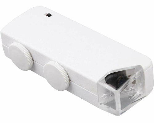 Mini mikroskop LED 160X 200X mieści się w kieszeni widok z lewej strony
