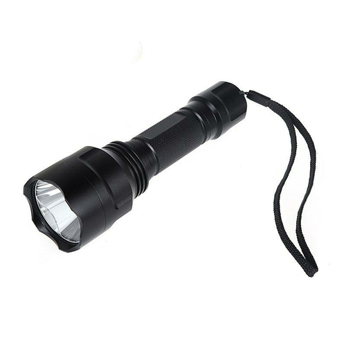 Mocna latarka LED TrustFire C8 T6 2000LM Cree XML-T6 widok z boku