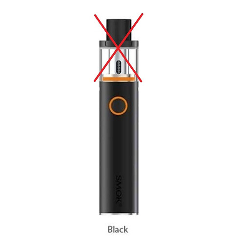 Mod do Smok Vape Pen 22 bez atomizera Black widok z przodu.