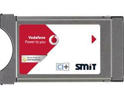 Moduł CI+ do telewizji Vodafone dla pakietów HD i iSky KDG.BTLDR.1.1.3 widok z przodu