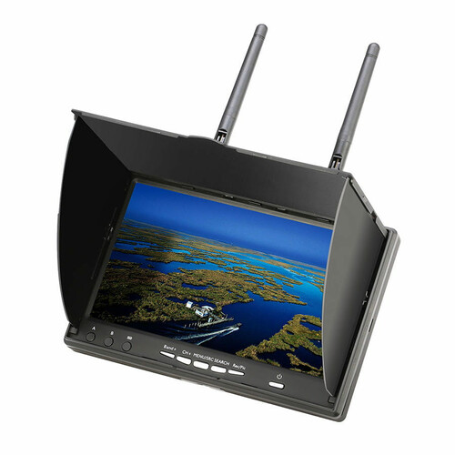 Monitor LCD dla kamery cofania Eachine LCD5802D 7' widok z prawej strony 
