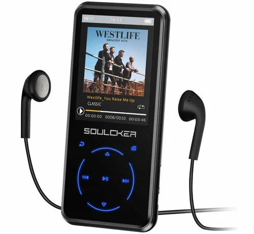 MP3 MP4 Odtwarzacz muzyki walkman Soulcker Bluetooth widok z przodu