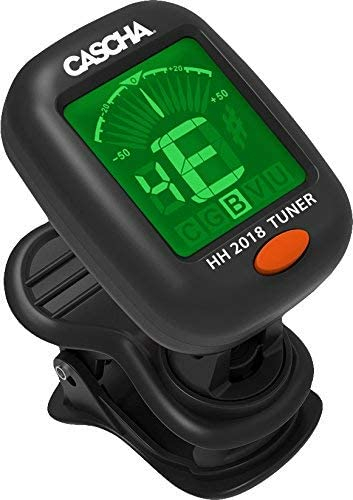 Multi Clip Tuner Cascha HH 2018 do gitary ukulele gitary basowej skrzypiec widok z przodu
