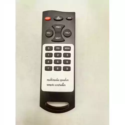 Multimedia speaker remote controller pilot do głośników audio widok z przodu.