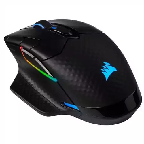 Mysz dla graczy Corsair Dark Core RGB SE widok z tyłu