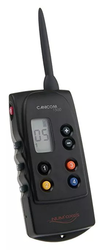 Nadajnik do obroży elektrycznej Num Axes Canicom 1500 widok z przodu.