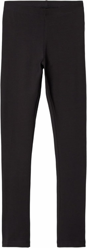NAME IT Nkfvian getry legginsy dziewczęce bawełniane – czarne, rozmiar 140