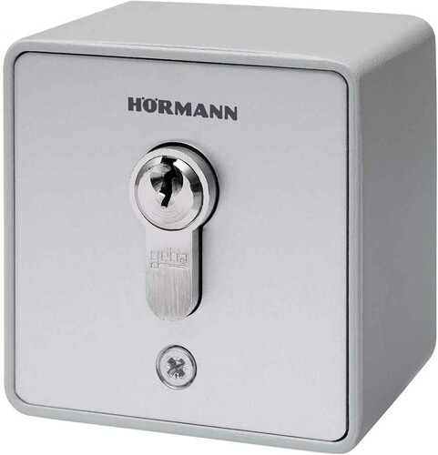 Natynkowy sterownik na klucz Hörmann ESA 40 Key Switch widok z przodu.