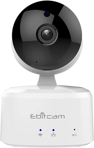 Niania elektroniczna IP EbitCam E2 1080P 2MP FHD WiFi widok z przodu