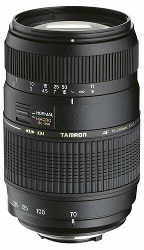 Obiektyw teleobiektyw Tamron AF 70-300mm F/4-5.6 Di LD Macro 1:2 Nikon widok z przodu
