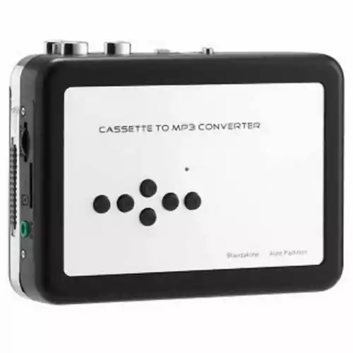 Odtwarzacz konwerter kaset na MP3 Ezcap 232 TF/SD widok z lewej strony 
