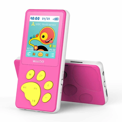 Odtwarzacz MP3 dla dzieci Wiwoo B4 8GB widok z przodu 