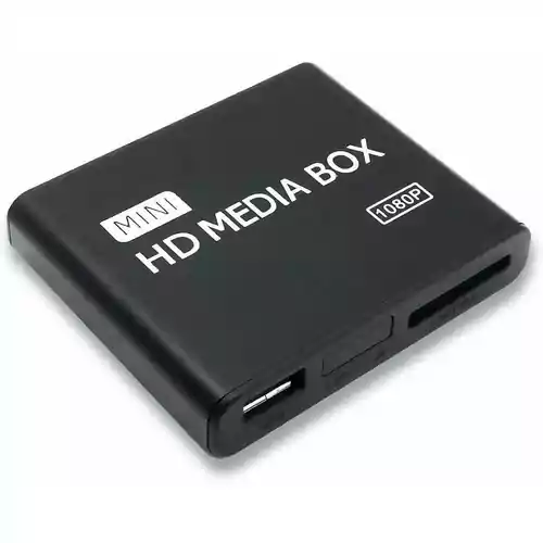 Odtwarzacz multimedialny Streaming Mini HD Media Box 1080P widok z przodu