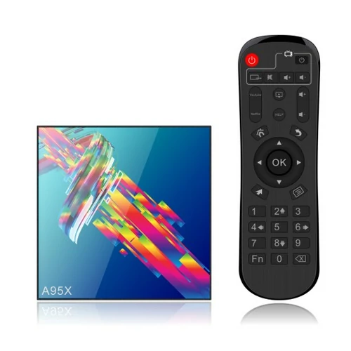 Odtwarzacz multimedialny tuner TV Box A95X R3 4/32GB widok z przodu