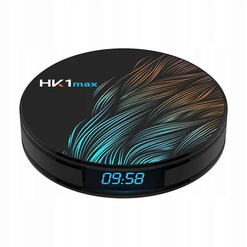 Odtwarzacz multimedialny tuner TV box HK1 MAX 4GB 64GB Android 9 widok z przodu