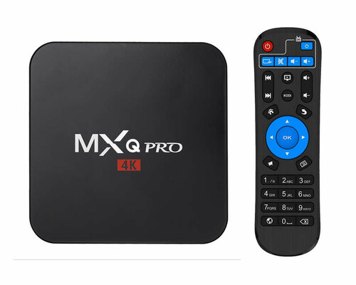 Odtwarzacz multimedialny tuner TV box MXQ PRO 4K Android 7.1.2 widok z przodu