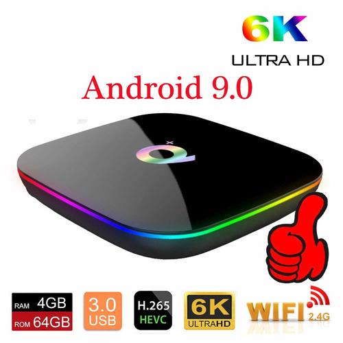 Odtwarzacz multimedialny tuner TV Box Q+ Plus 6K 4/64GB