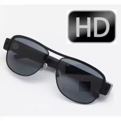 Okulary przeciwsłoneczne z kamerą szpiegowskie fullHD widok z przodu