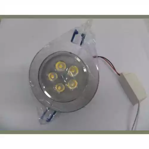 Oprawa LED Lampa Power SMD 5W zasilacz sufitowa widok z przodu