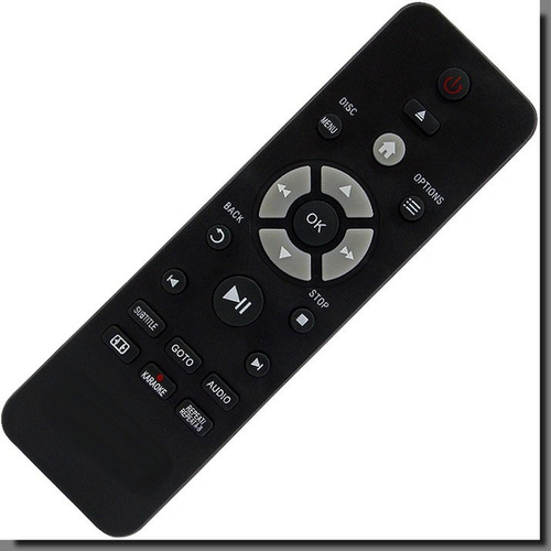 Oryginalny pilot do DVD Philips 3820KX/78 widok z przodu.