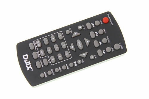 Oryginalny pilot do przenośnego odtwarzacza DVD D-JIX widok z przodu