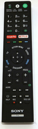 Oryginalny pilot do Sony RMF-TX200A widok z przodu