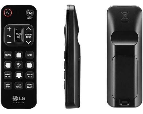 Oryginalny pilot do telewizora LG AKB72913118 widok z przodu