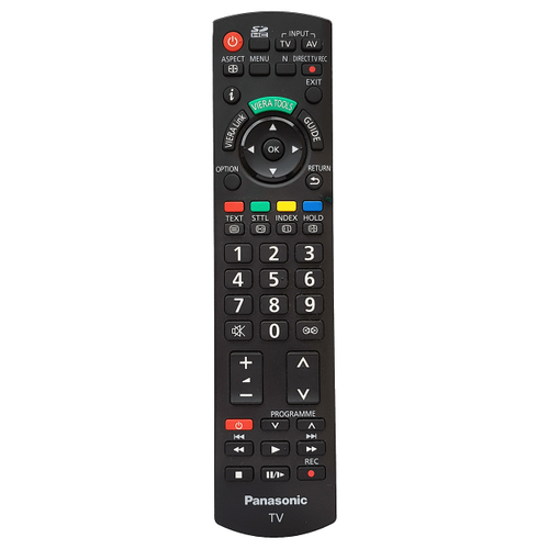 Oryginalny pilot do telewizora Panasonic N2QAYB000328 widok z przodu