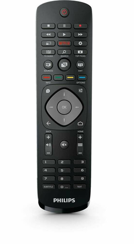 Oryginalny pilot do TV Philips 398GR08BEPH03T SmartTV Netflix widok z przodu