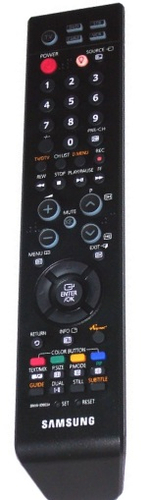 Oryginalny pilot do TV Samsung BN59-00603A 00516A P502 widok z przodu.